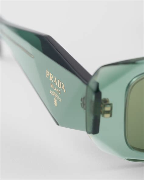 prada green frames|Sage Green Lenses Prada Symbole Sunglasses .